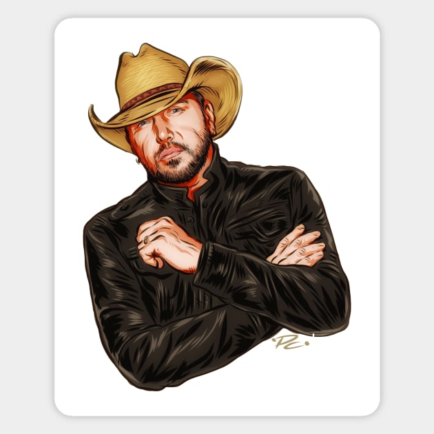 Jason Aldean - An illustration by Paul Cemmick Magnet by PLAYDIGITAL2020